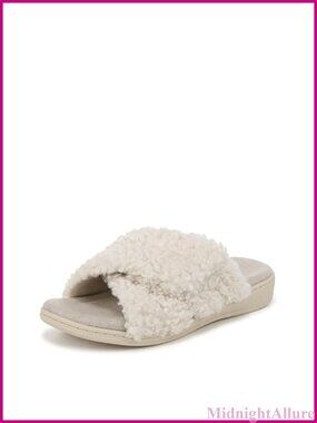 Arch Support Slide Slippers with Adjustable Strap and Cushioned Footbed